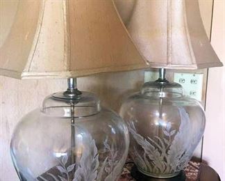 APC109 Two Glass Lamps