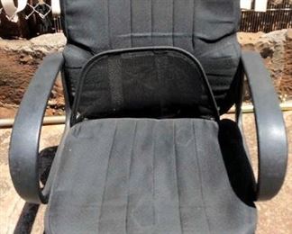 APC118 Black Office Chair on Casters
