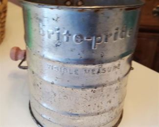 Vintage Brite-Pride flour sifter