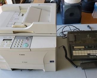 Canon PC10 copier and Panasonic fax machine