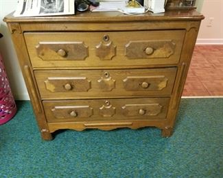 Victorian three drawer chest