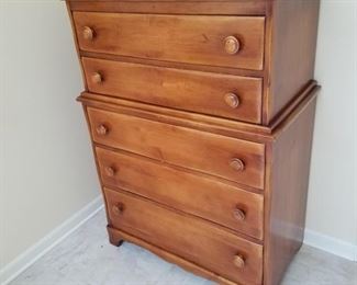 Five drawer cherry dresser