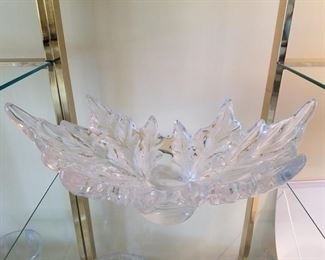 Lalique leaf bowl