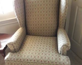 Wingback with ottoman