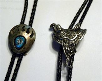 Native American Sterling Bolo Ties