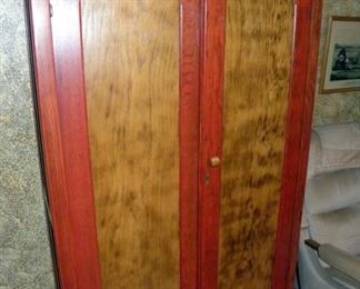 Antique Cherry & Ash wardrobe Cupboard