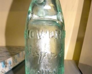 Antique Marble Stopper Bottle