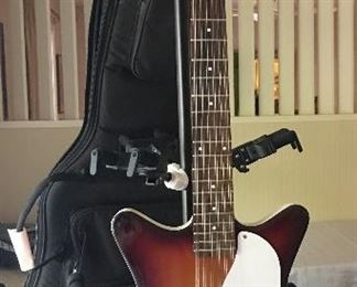11. Danelectro DC59 12string guitar in Cherry Sunburst