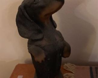 Dachshund statue