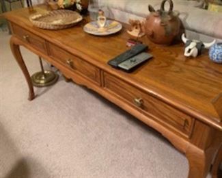 Oak sofa table