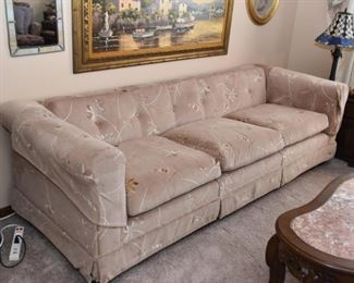 Beautiful Vintage Tufted Sofa (Low Back)