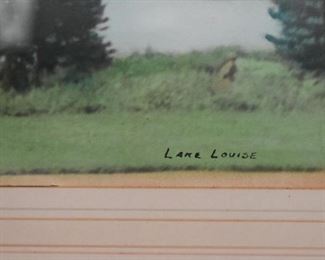 Framed Original Artwork (Lake Louise)
