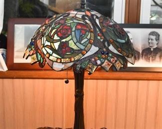 Stained Glass Table Lamp, Tiffany Style (there are 2 of these)