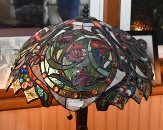Stained Glass Table Lamp, Tiffany Style (there are 2 of these)