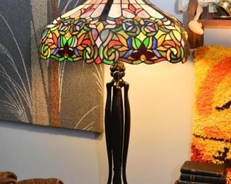 Stained Glass Table Lamp, Tiffany Style