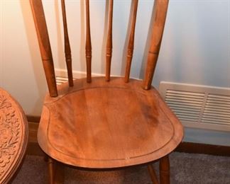 Set of 4 Wooden Spindle Back Side Chairs (only 1 shown)