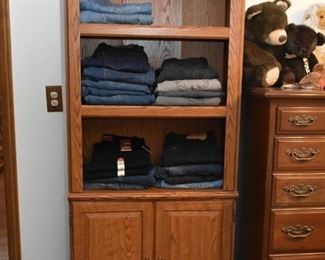 Tall Bookcase / Bookshelf with Storage Cabinet