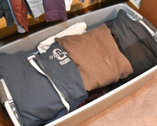 Large Tub of Men's Sweatshirts & Hoodies (again, just a small sampling of available items)
