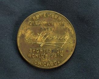 Chicago World's Fair Sport Show 1984 Commemorative Coin