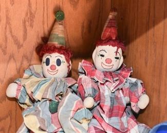 Cloth Dolls - Clowns
