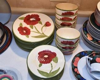 Red Poppy Dinnerware / Dishes by Ambiance