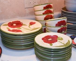 Red Poppy Dinnerware / Dishes by Ambiance