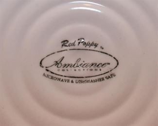 Red Poppy Dinnerware / Dishes by Ambiance