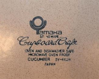 Vintage Yamaka Cupboard Craft Stoneware Dinnerware / Dishes