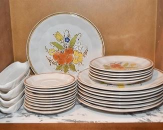 Vintage Stoneware Dishes / Dinnerware