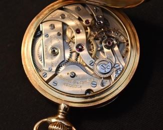 18K Gold Patek Philippe Pocket Watch (Mermod & Jaccard's, St. Louis)