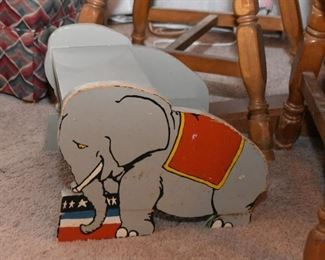 Vintage Child's Step Stool - Elephant