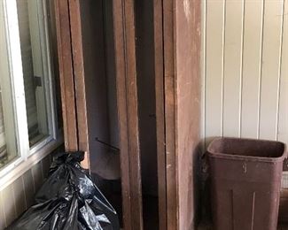 Vintage oak phone booth