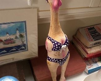 We even have a rubber chicken