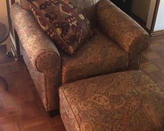 Comfy Chair & Matching Ottoman