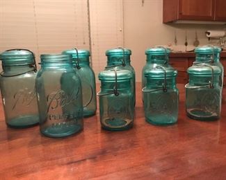 9/14    JUST REDUCED                                                                            These will be sold as a lot for 50.00.                                      Jars are in very good condition would easily bring 10.00+  for each. 