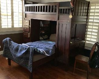 Pottery Barn kids bunk set