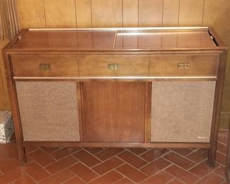 Vintage Stereo console full of RECORDS