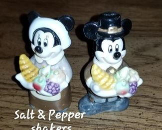 Disney Thanksgiving Salt & Pepper Shakers