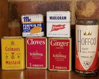 Vintage Spice Tins