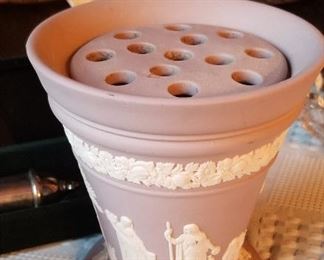 Wedgewood Flower Vase w/flower frog
