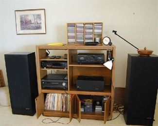 SPEAKERS AND RECEIVER HAVE BEEN SOLD.  NICE SELECTION OF RECORDS AND CDS STILL AVAILABLE.  AMP AVAILABLE