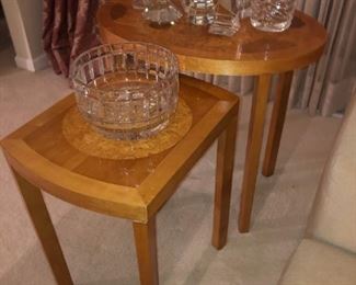BAKER FURNITURE INLAID NESTING TABLES