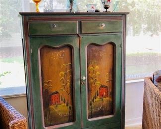 Folk Art Pie Safe - $495 - (38W 16D 57H)