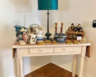 White Entry/Sofa Table w/drawer - $95