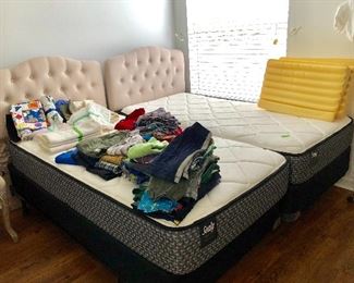 TWO Sealy Twin Mattress & Box Spring Sets w/frames - $100 EACH
