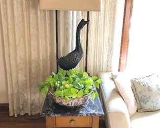 Duck Lamp by William "Billy" Haines will not be reduced. 