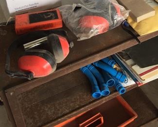 Metal Shelving, Assorted Items