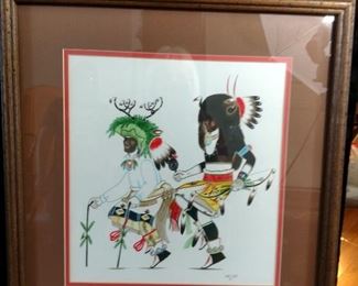 Native American Deer and Buffalo Dancer