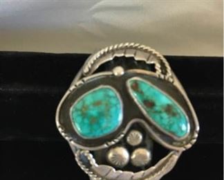 Navajo Style Turquoise Cuff Bracelet