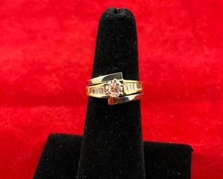 2 Karat Diamond Engagement Ring with Wedding Band